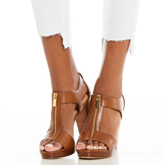 MICHAEL Michael Kors Women's Berkley T-Strap Platform Dress Sandals - Picture 1 of 8